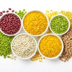 assortment of legumes in bowls